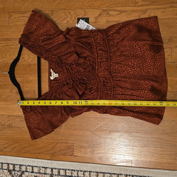 52SEVEN BRAND WOMEN'S COPPER TOP WITH RUFFLES SIZE MEDIUM - Picture 11 of 13